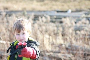 Boy with Binoculars